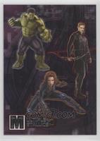 Hulk, Hawkeye, Black Widow