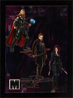 Black Widow, Hawkeye, Thor