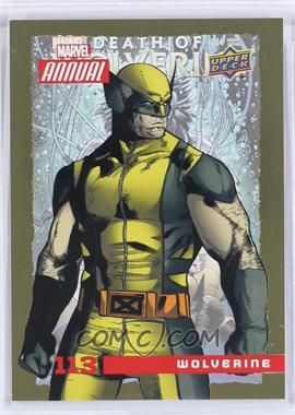 2016 Upper Deck Marvel Annual - [Base] - Gold #113 - SP - Wolverine
