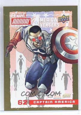 2016 Upper Deck Marvel Annual - [Base] - Gold #62 - Captain America