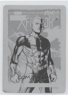 2016 Upper Deck Marvel Annual - [Base] - Printing Plate Black #19 - Quicksilver /1