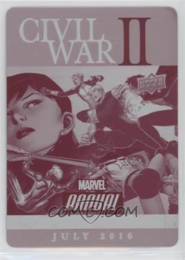 2016 Upper Deck Marvel Annual - Civil War II - Printing Plate Magenta #CW-10 - Civil War II: Choosing Sides #3 /1