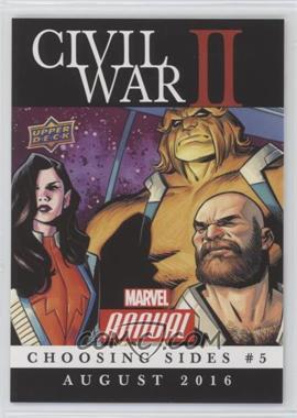 2016 Upper Deck Marvel Annual - Civil War II #CW-12 - Civil War II: Choosing Sides #5