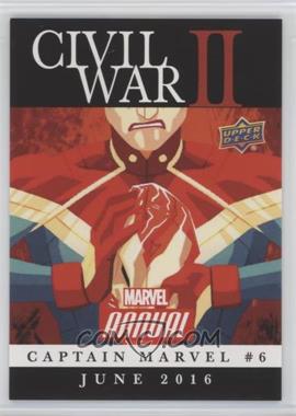 2016 Upper Deck Marvel Annual - Civil War II #CW-16 - Civil War II: Captain Marvel #6