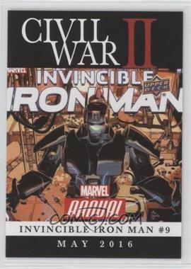 2016 Upper Deck Marvel Annual - Civil War II #CW-21 - Civil War II: Invincible Iron Man #9