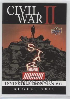 2016 Upper Deck Marvel Annual - Civil War II #CW-24 - Civil War II: Invincible Iron Man #12