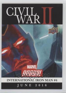 2016 Upper Deck Marvel Annual - Civil War II #CW-25 - Civil War II: International Iron Man #4