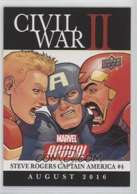 2016 Upper Deck Marvel Annual - Civil War II #CW-26 - Civil War II: Steve Rogers Captain America #4