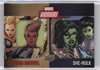 Captain Marvel, She-Hulk