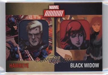 2016 Upper Deck Marvel Annual - Dual Character Patch #DCP-12 - SP - Hawkeye, Black Widow