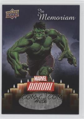 2016 Upper Deck Marvel Annual - In Memoriam #IM-4 - Hulk