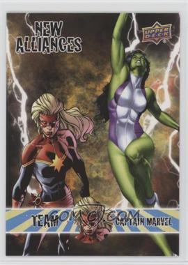 2016 Upper Deck Marvel Annual - New Alliances #NA-1 - Team Captain Marvel - She-Hulk, Captain Marvel