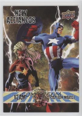 2016 Upper Deck Marvel Annual - New Alliances #NA-2 - Team Captain Marvel - Captain America, Captain Marvel