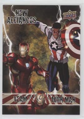2016 Upper Deck Marvel Annual - New Alliances #NA-3 - Team Iron Man - Captain America, Iron Man