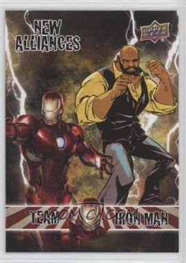 2016 Upper Deck Marvel Annual - New Alliances #NA-5 - Team Iron Man - Luke Cage, Iron Man