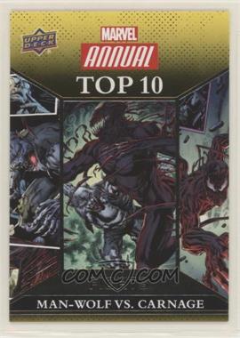 2016 Upper Deck Marvel Annual - Top 10 Fights - Gold #TF-9 - Man-Wolf, Carnage