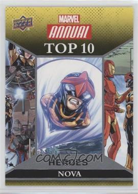 2016 Upper Deck Marvel Annual - Top 10 Heroes #TH-7 - Nova