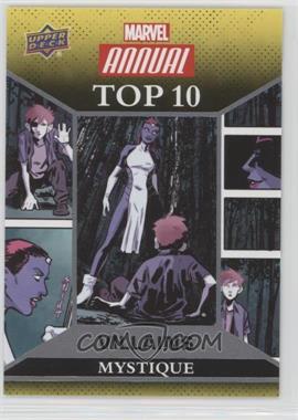 2016 Upper Deck Marvel Annual - Top 10 Villains #TV-3 - Mystique