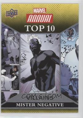 2016 Upper Deck Marvel Annual - Top 10 Villains #TV-5 - Mr. Negative