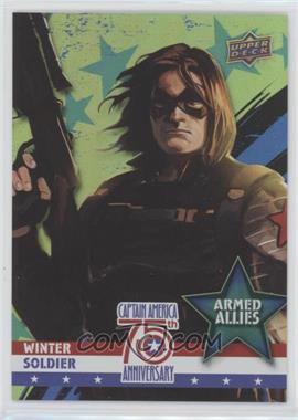 2016 Upper Deck Marvel Captain America 75th Anniversary - Armed Allies - Rainbow Foil #AA-25 - Winter Soldier