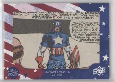 2016 Upper Deck Marvel Captain America 75th Anniversary - Comic Cuts #CA332 - Captain America Vol 1 #332 /49