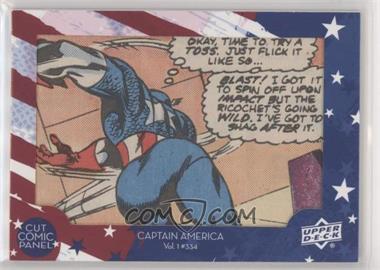 2016 Upper Deck Marvel Captain America 75th Anniversary - Comic Cuts #CA334 - Captain America Vol 1 #334 /55