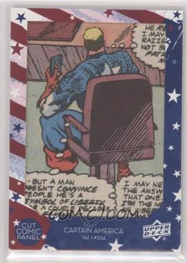 2016 Upper Deck Marvel Captain America 75th Anniversary - Comic Cuts #CA334 - Captain America Vol 1 #334 /55