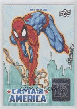 2016 Upper Deck Marvel Captain America 75th Anniversary - Sketch Cards #_RECO - Rene Cordoba /1