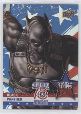 2016 Upper Deck Marvel Captain America 75th Anniversary - Stars and Stripes - Rainbow Foil #SS-12 - Black Panther