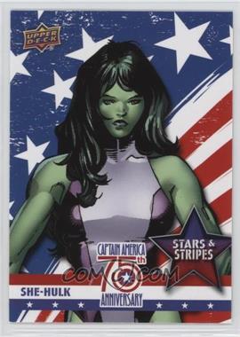2016 Upper Deck Marvel Captain America 75th Anniversary - Stars and Stripes #SS-27 - She-Hulk