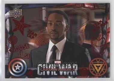 2016 Upper Deck Marvel Captain America: Civil War - [Base] - Red Foil #40 - Captain America: Civil War /100