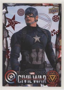 2016 Upper Deck Marvel Captain America: Civil War - [Base] - Red Foil #52 - Captain America reaches the rooftop… /100