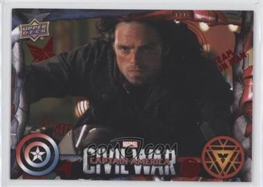 2016 Upper Deck Marvel Captain America: Civil War - [Base] - Red Foil #53 - Bucky steals a motorcycle to put… /100