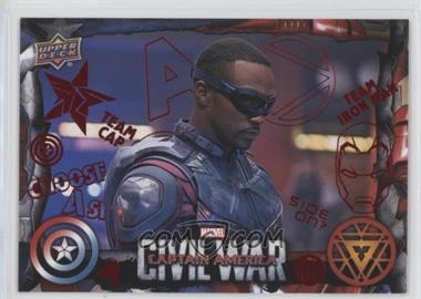 2016 Upper Deck Marvel Captain America: Civil War - [Base] - Red Foil #55 - The former Avengers realize that… /100