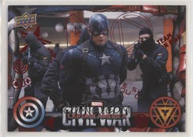 2016 Upper Deck Marvel Captain America: Civil War - [Base] - Red Foil #56 - Captain America surrenders to the… /100