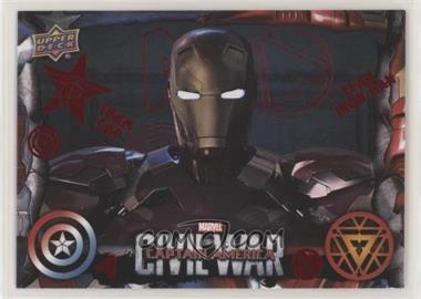 2016 Upper Deck Marvel Captain America: Civil War - [Base] - Red Foil #60 - Captain America: Civil War /100