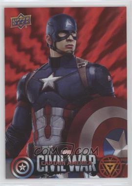 2016 Upper Deck Marvel Captain America: Civil War - [Base] - Retail Electric Shock Red Foil #CW1 - Captain America: Civil War
