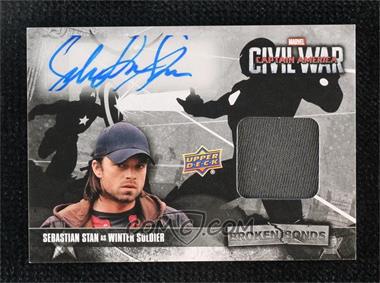 2016 Upper Deck Marvel Captain America: Civil War - Broken Bonds Auto Memorabilia #WT-SS - Sebastian Stan as Winter Soldier