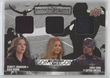 2016 Upper Deck Marvel Captain America: Civil War - Broken Bonds Triple #BB-BSC - Agent 13, Captain America, Black Widow