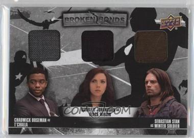 2016 Upper Deck Marvel Captain America: Civil War - Broken Bonds Triple #BB-TBJ - T'Challa, Winter Soldier, Black Widow