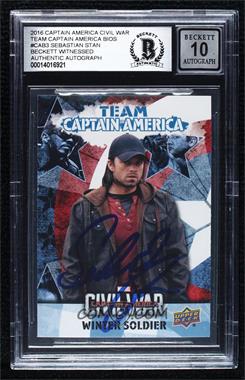 2016 Upper Deck Marvel Captain America: Civil War - Team Bio Captain America #CAB3 - Winter Soldier [BAS BGS Authentic]