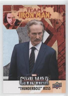 2016 Upper Deck Marvel Captain America: Civil War - Team Bio Iron Man #IMB6 - Thunderbolt Ross