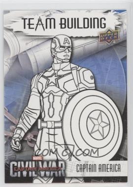2016 Upper Deck Marvel Captain America: Civil War - Team Building #BT-1 - Captain America