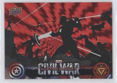 2016 Upper Deck Marvel Captain America: Civil War Retail - [Base] - Electric Shock Red Foil #CW48 - The Avengers