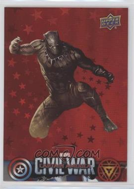 2016 Upper Deck Marvel Captain America: Civil War Retail - [Base] - Red Foil #CW36 - Black Panther