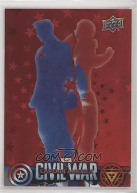 2016 Upper Deck Marvel Captain America: Civil War Retail - [Base] - Red Foil #CW49 - Captain America and Iron Man