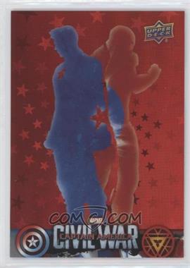 2016 Upper Deck Marvel Captain America: Civil War Retail - [Base] - Red Foil #CW49 - Captain America and Iron Man