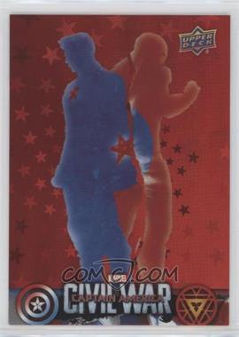 2016 Upper Deck Marvel Captain America: Civil War Retail - [Base] - Red Foil #CW49 - Captain America and Iron Man