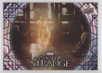 Doctor Strange adorns himself in a…