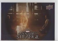 Doctor Strange adorns himself in a…